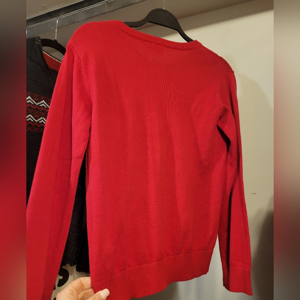 Sale❗️CHILDREN'S PLACE red vneck sweater. Xl 14 kids - Picture 7 of 7